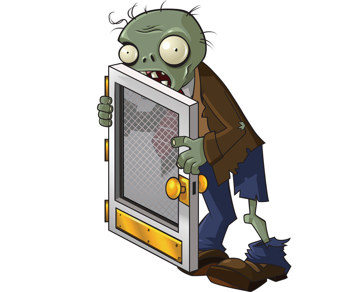 pvz zombie door