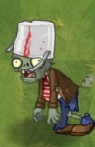 Buckethead Zombie's first degrade