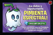 Un anuncio cuando apenas empezaba en el juego. se llamaba Pimienta espectral