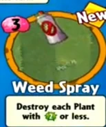 The player receiving Weed Spray from a Premium Pack