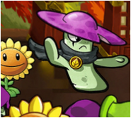 Sunflower in the comic of When Fungi Attack! (note that she has her Plants vs. Zombies 2 appearance)