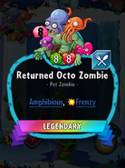 Returned Octo Zombie's statistics (note that his card does not have a description at the bottom)