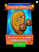 Health-Nut on the advertisement for the Weekly Events