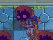 A poisoned Disco Jetpack Zombie