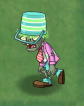 Shrunken Springening Buckethead Zombie