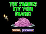 An Explorer Zombie eating the player's brains