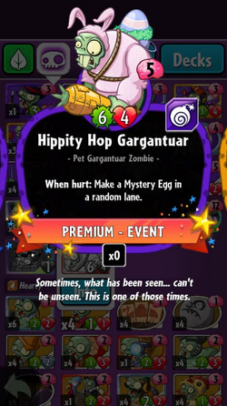 Zombies Wiki - Plants Vs Zombies Heroes Hippity Hop Gargantuar, HD