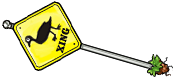 Wildlife crossing sign sprite