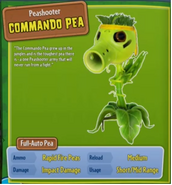 Commando Pea's stickerbook page