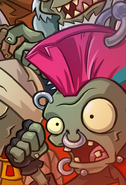 Punk Zombie along with other zombies in the Battlez promotional picture