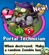 The player receiving Portal Technician from the Super Brainz Ally Pack