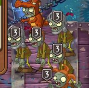 Two Knight Zombies in the seed selection screen (rare) (Endless Challenge only)