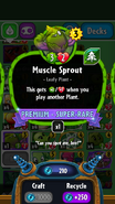 Muscle Sprout's statistics