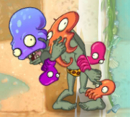 Octo Zombie grabbing an octopus