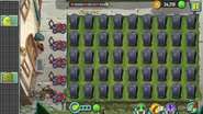 A lawn full of tombstones in Piñata Party (rarely happening)