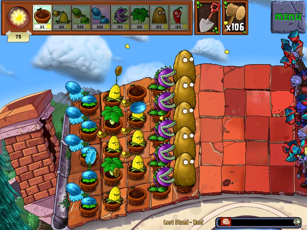 Last Stand: Roof | Plants Vs. Zombies Wiki | Fandom