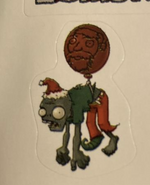 The Santa Balloon Zombie sticker