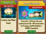 Power Lily and her bundle with her costume in the store