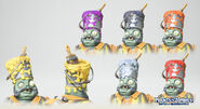 Concept model renders of the "Paintbucket" customization (Plants vs. Zombies: Battle for Neighborville)