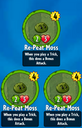 The player receiving 3 Re-Peat Moss from a Basic Pack