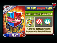 Jack O' Lantern in an advertisement in Jack O' Lantern's Tournament in Arena (Pyre Vine's Searing Season)