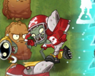 All-Star Zombie about to tackle a plant