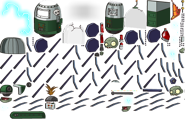 Harvester Zombie's sprites and assets