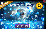 Dr. Zomboss in an advertisement for Double Gem Offers (Winter)