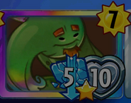 Soul Patch's card with the Strikethrough trait due to Cosmic Flower's ability