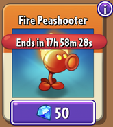 Fire Peashooter in the store (9.7.1, Special)