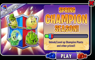 Bamboo Spartan in an advertisement for Spring Champion Season 2025