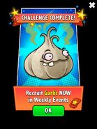 Garlic on the advertisement for the Weekly Events