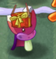 Magnet-shroom stole a gift from a Feastivus Poncho Zombie