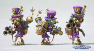 Concept model renders of the Steam Master skin (Plants vs. Zombies: Battle for Neighborville)