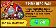 Foot Soldier Zombie in an advertisement for Z-Mech's Hero Pack (Note the blaster)