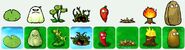 Concept art of Spikeweed along with the other pool plants (Plants vs. Zombies)