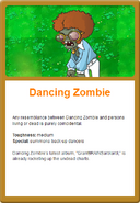 Dancing Zombie's online Almanac entry