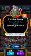 Trash Can Zombie's statistics