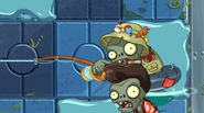 Fisherman Zombie on the shallow puddle in Far Future