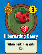 The player receiving Hibernating Beary from a Premium Pack