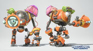 Concept model renders of the Camp Scout set (Plants vs. Zombies: Battle for Neighborville)