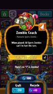 Zombie Coach's statistics