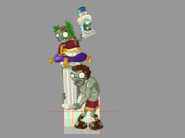 Walking animation of Roman Caesar Zombie