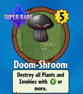 The player receiving Doom-Shroom from a Premium Pack