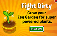 An in-game ad for the Zen Garden