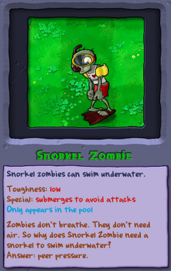 Snorkel Zombie (Plants vs. Zombies), Plants vs. Zombies Wiki