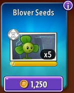 Blover's seeds in the store (10.9.1)