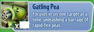 Gatling Pea's stickerbook description