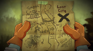 The map to Lost City as seen in the trailer