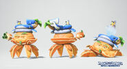 Concept model renders of the Giddy Pool customization (Plants vs. Zombies: Battle for Neighborville)